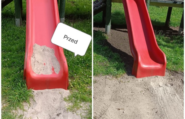 zjeżdzania przed czyszeniem i po czyszczeniu